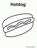 Hotdog Bites sketch template