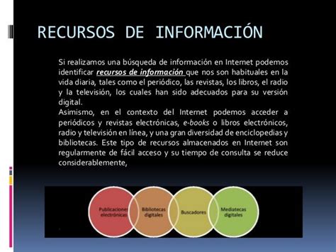 Los Recursos De Información Y Los Medios Deinformacion Sandraberistain