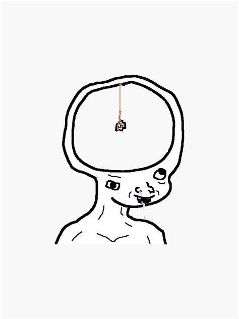 Small Brain Wojak Meme Wojak On The Brain Throne Poster By Muwumbe