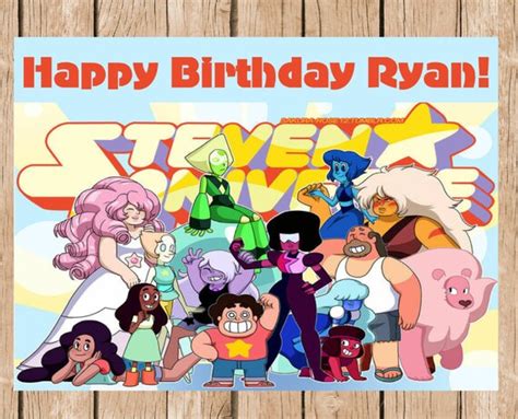 Steven Universe Birthday Vinyl Banner