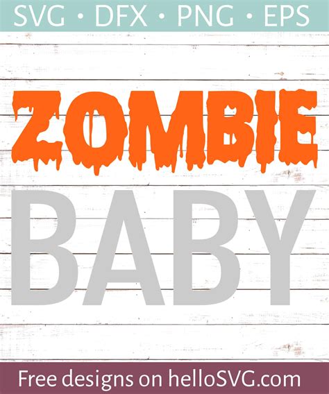 Download Zombie Baby SVG - Free SVG files | HelloSVG.com