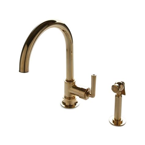 The brass kitchen mixer faucet from alibaba.com offer superb structures to optimize their performance. Henry Deck Mounted Gooseneck One Hole with Spray Kitchen ...