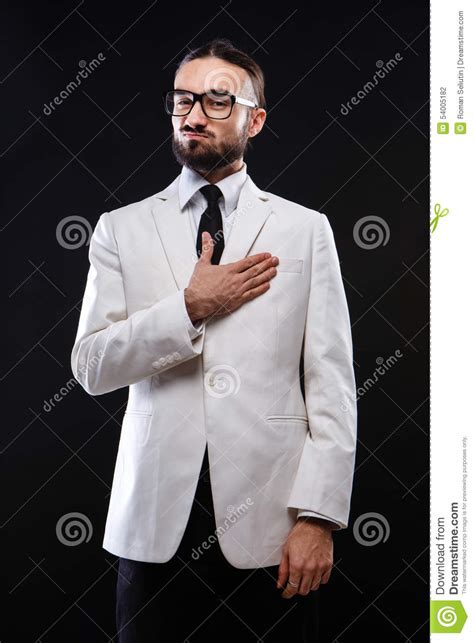 Charismatic Guy In A Suit Emotions Stock Photo Image Of Glamour