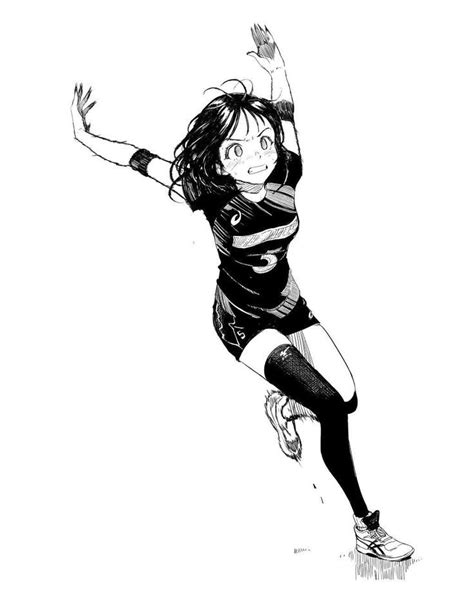 Volleyball 배구도 그리는 재미가있어요 Doodle Anime Poses Reference Anime Drawings Sketches