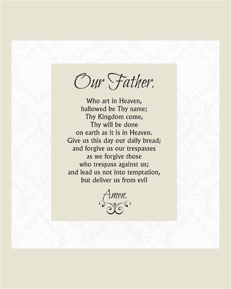 Printable Our Father Prayer