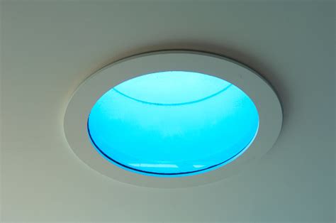 Simple Blue Circular Skylight Stock Photo Download Image Now