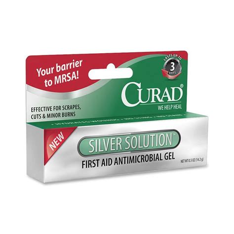 Curad Silver Solution Antimicrobial Gel 5oz Tube