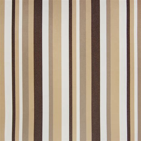 Java Brown Stripe Outdoor Upholstery Fabric