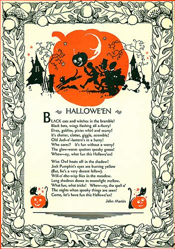 A Nostalgic Halloween Vintage Halloween Poem