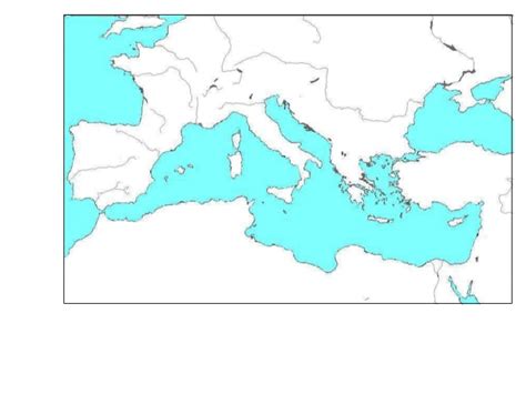 Mapa Mudo Mediterraneo