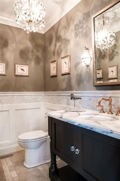 Maybe you would like to learn more about one of these? A tile border outlines the split wall in this beautiful ...