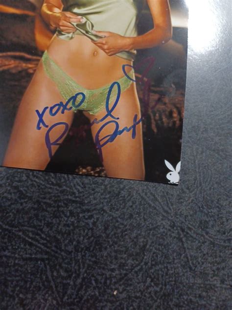 RAQUEL POMPLUN Hand Signed Autograph 4X6 PHOTO PLAYBOY PLAYMATE OF