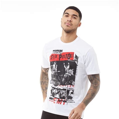 Buy Only And Sons Mens Sex Pistols Printed T Shirt White