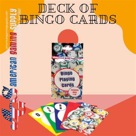 Deck Of Bingo Cards Bingo Cards Bingo Set Cards