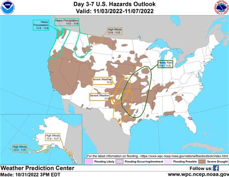 NWS Weather Prediction Center on Twitter: "An updated Day 3-7 Hazards