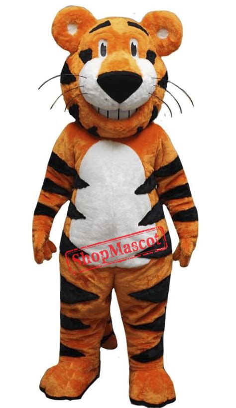Happy Lightweight Tiger Mascot Costume