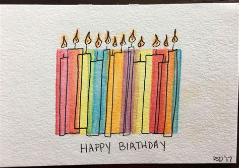 Birthday Candle Drawing