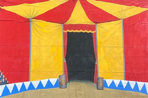 circus tent interior backdrop w 6m x h 3m first scene nz s largest prop and costume hire