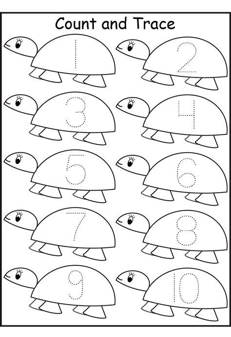 Numbers Worksheets For Pre K