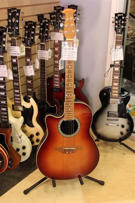 Ovation Celebrity Acousticelectric Left Handed Guitar Used Teds Pawn Shop