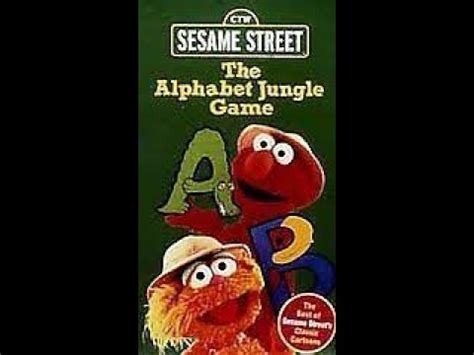 Opening To Sesame Street The Alphabet Jungle Game Vhs Youtube