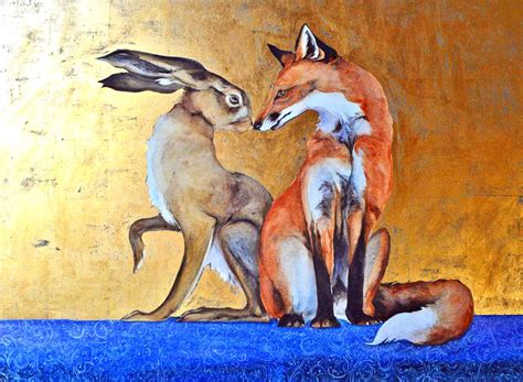 Fox And Hare By Artist Jackie Morris Hare Illustration Illustrations