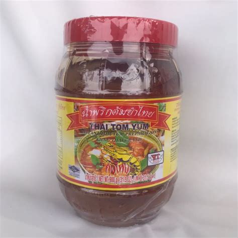 Thai tom yam paste cooking instruction. Tom yam paste kung thai brand/ pes tom yam kung thai 900g ...