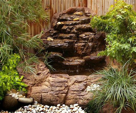 Small Backyard Corner Pond Waterfall Kit Garden Patio Waterfalls Designs