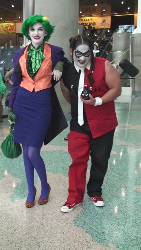 Female Joker And Harley Quinn At Comikaze Expo 201 By