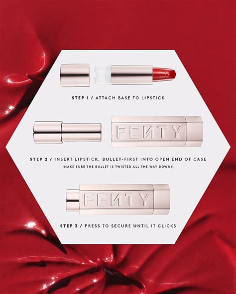 Fenty Beauty Icon Refillable Semi Matte Lipstick Case Original Husă