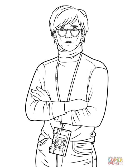 Andy warhol pop art coloring pages. Andy Warhol coloring page | Free Printable Coloring Pages