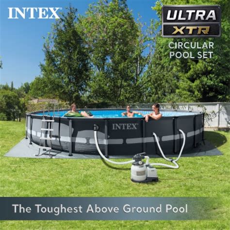 Intex Eh X Round Ultra Xtr Frame Swimming Pool Set With