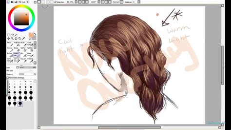 How To Draw Hair On Paint Tool Sai Youtube