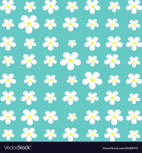 Seamless Flower Pattern Royalty Free Vector Image