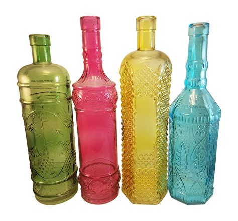 Great savings & free delivery / collection on many items. Colored Glass Bottles (Large Wine Bottle Size ...