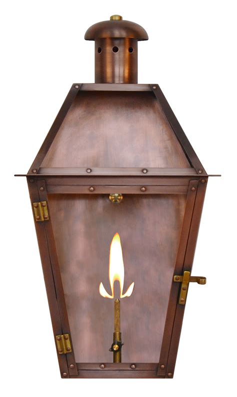 Cs Ac Arcadia Flush Lantern Arcadia Gas Or Electric Copper Flush