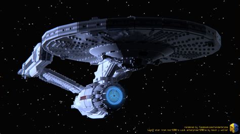 Lego Star Trek Ncc 1701 A Uss Enterprise 1701 A By Kevin J Walter