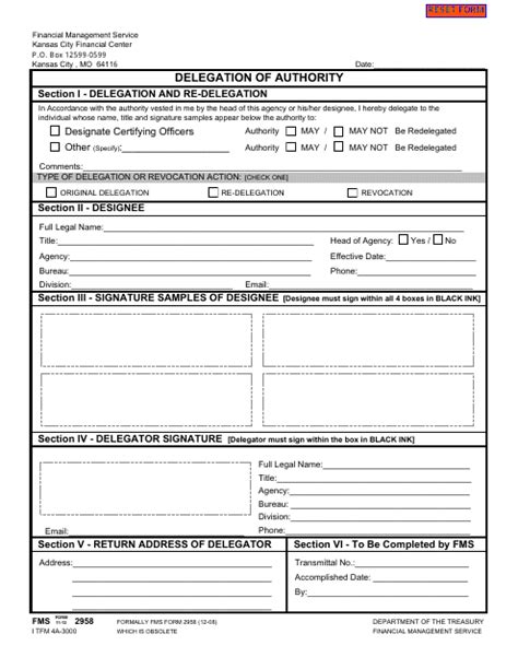 Fms Form 2958 Fill Out Sign Online And Download Fillable Pdf