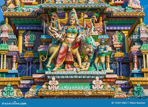 Sculpture Of The Many Armed God Shiva Trincomalee Sri Lanka Stock