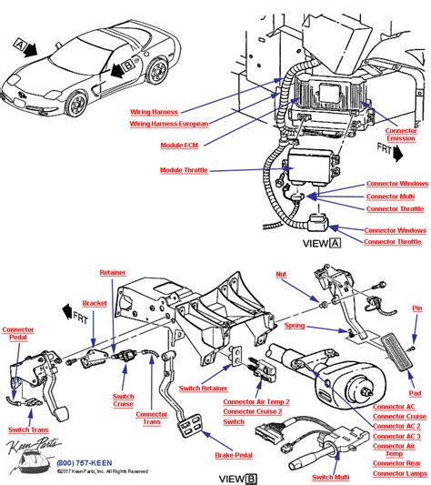 Keen Corvette Parts Diagrams