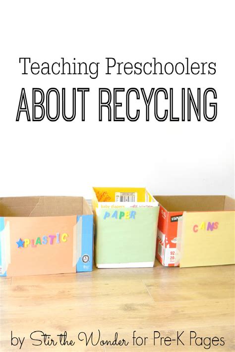 Recycle every day, which explains in simple terms the. Teaching Preschoolers About Recycling - Pre-K Pages