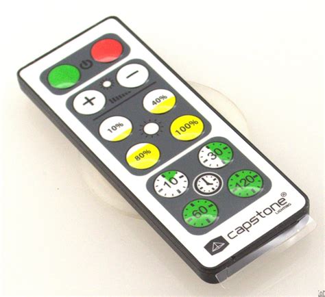 A remote control (also referred to as a remote or controller) is an electronic device used for the remote operation of a machine. Capstone Lighting Remote Control Replacement 862760