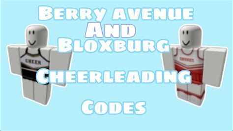 Berry Avenue And Bloxburg Cheer Code For You Youtube Roblox Codes