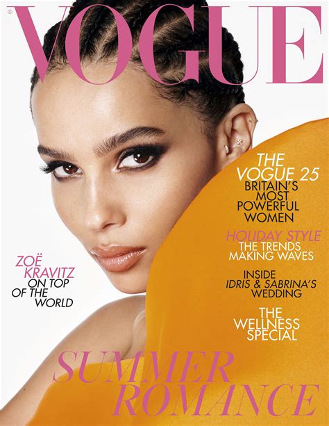 Zoë Kravitz Covers The July Issue Of British Vogue British Vogue British Vogue