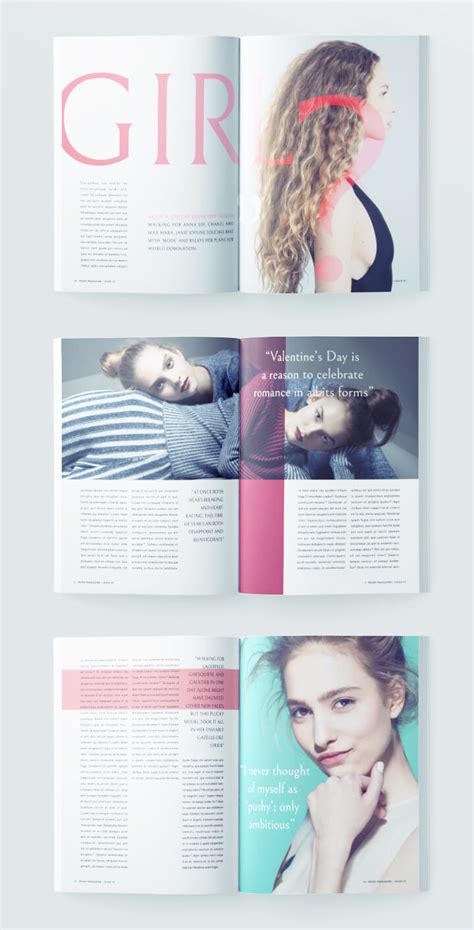 Beautiful Fashion Magazine Template For Indesign Free Download In