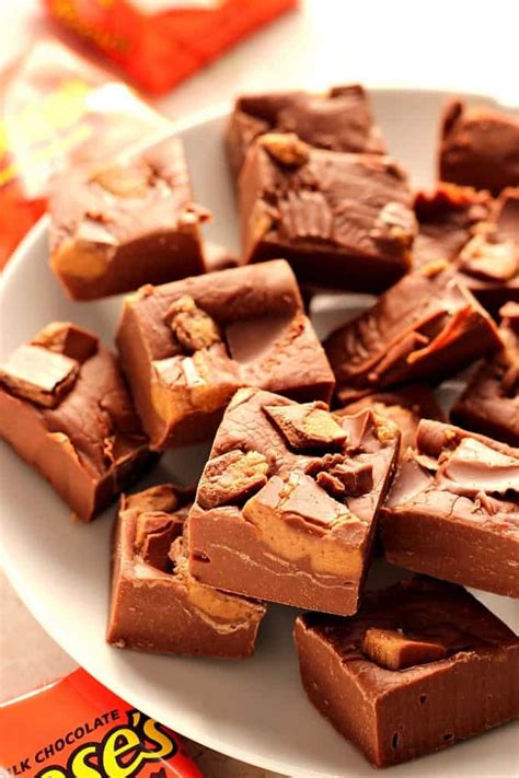 Reeses Peanut Butter Cups Fudge Recipe 3 Ingredients Crunchy