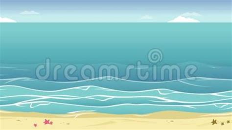 Landscape Of Tropical Beach Animation Tropical Beach Animation