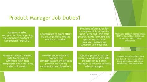 The title of product manager is unique. Product manager job description