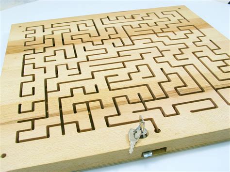Escape Room Square Maze Wooden Maze Wood Labyrinth Wood Maze Etsy Uk