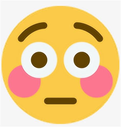 Download Shocked Ohno Realize Emoji Emoticon Face Expression Flushed Emoji Discord